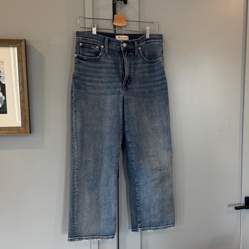 Madewell Women's Slim Wide Leg Crop Jeans